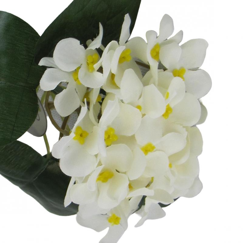 Sztuczne prymulki 20cm białe kwiaty (10 sztuk)